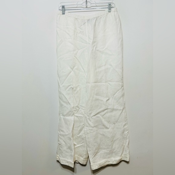 Chico’s Additions 100% Linen High Rise Wide Leg Pants - Picture 4 of 9